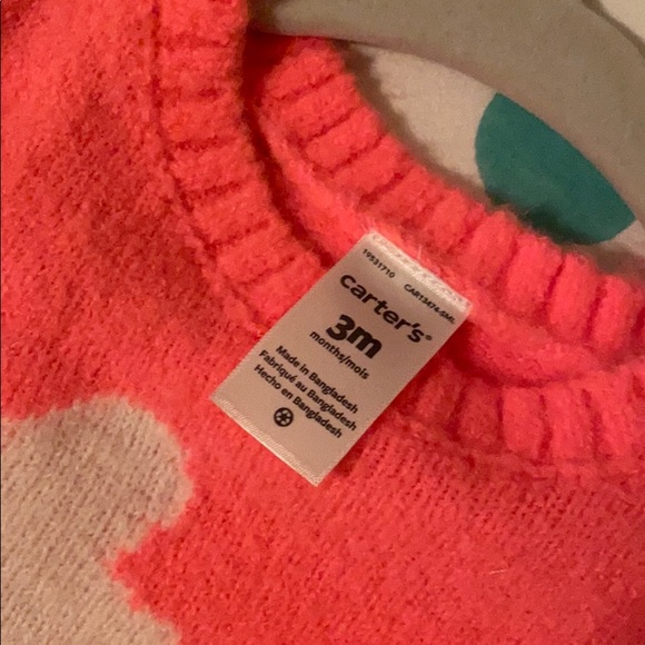 Neon pink sweater (3 mos.) - Picture 3 of 5